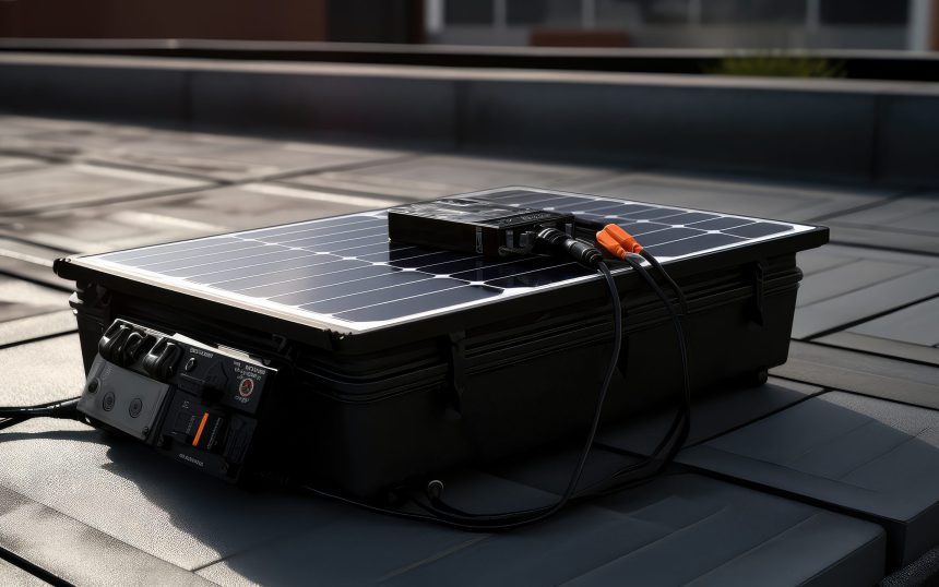 sun charging battery